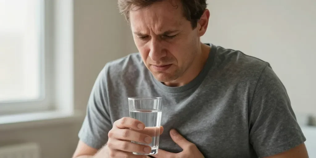 Boire de l'eau en cas de brûlure d'estomac : quand l'hydratation devient contre-productive