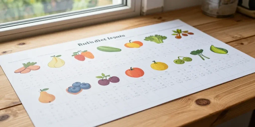 Cuisiner de saison sans se répéter toute l'année : le système de rotation mensuels qui transforme vos menus