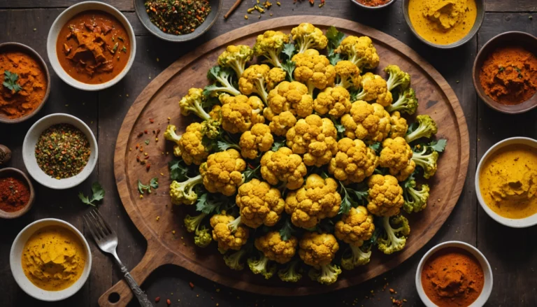 chou fleur au curry au four