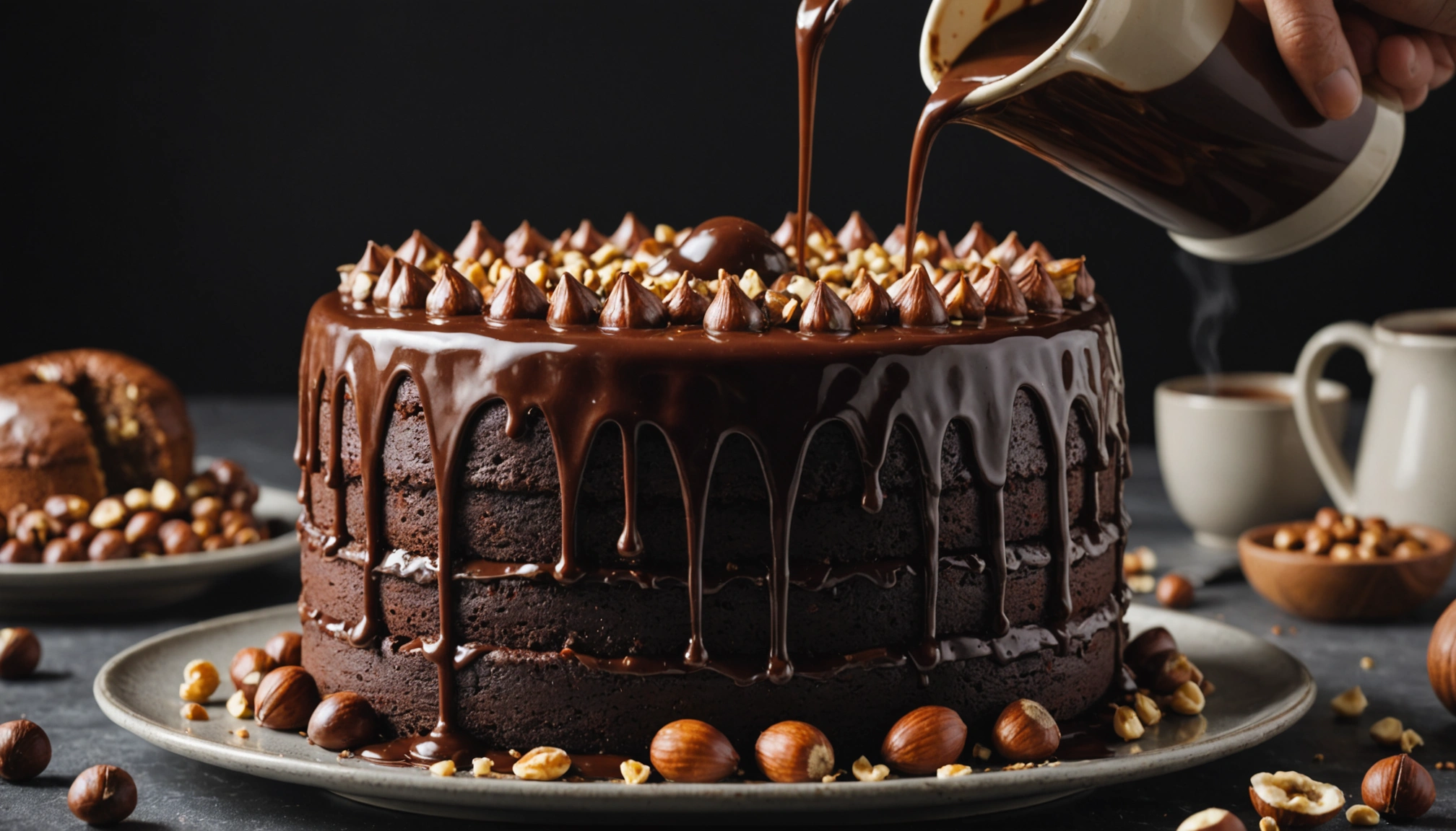 glaçage chocolat noisette